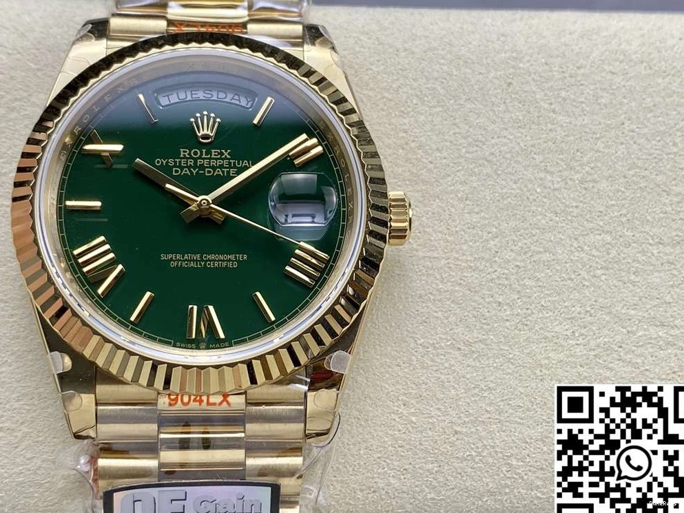Green Day M228238-0061 Factory v5 Rolex Dial Date Steel QF Tungsten 0706